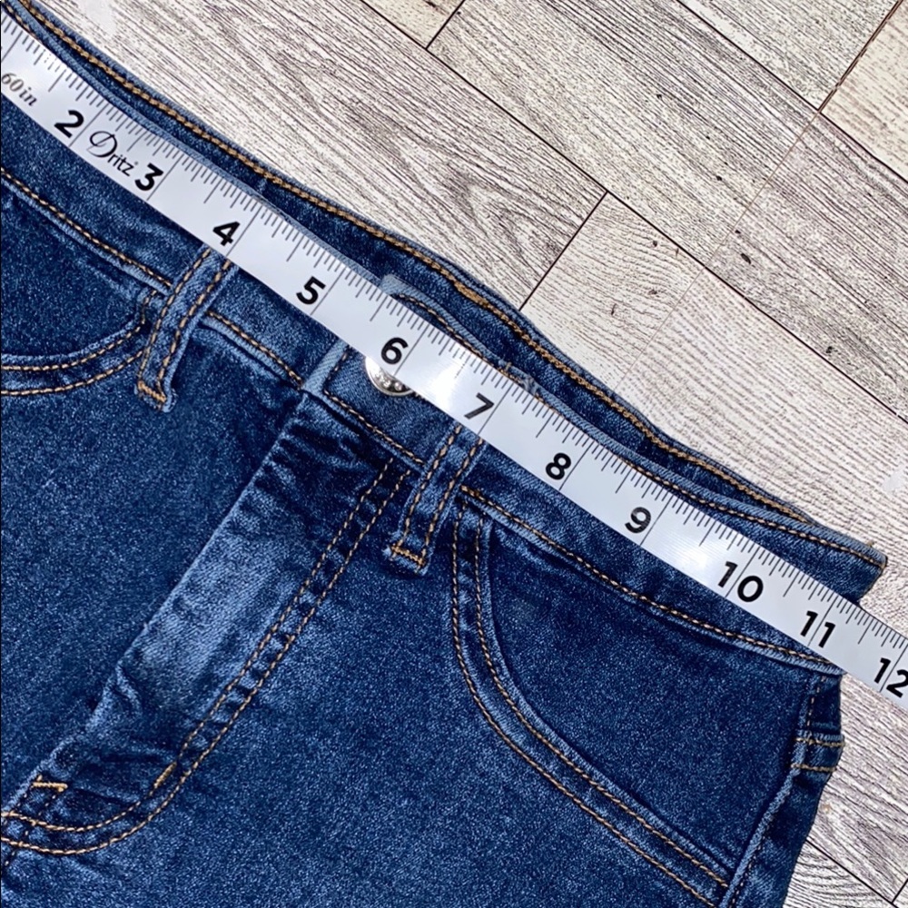 Wild Fable Blue Jean Shorts with Cuffed Hem and High-Waisted Fit Size 00 - Picture 5 of 7
